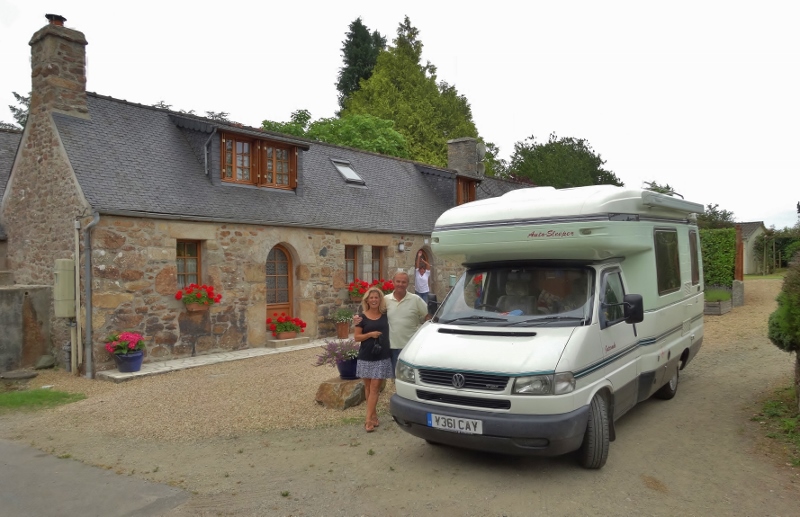 Leaving our favourite campsite at Plouegat Guérand