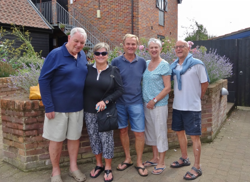 Cousins Michael, Martha, Rodney, Sheila and Jack in Suffolk