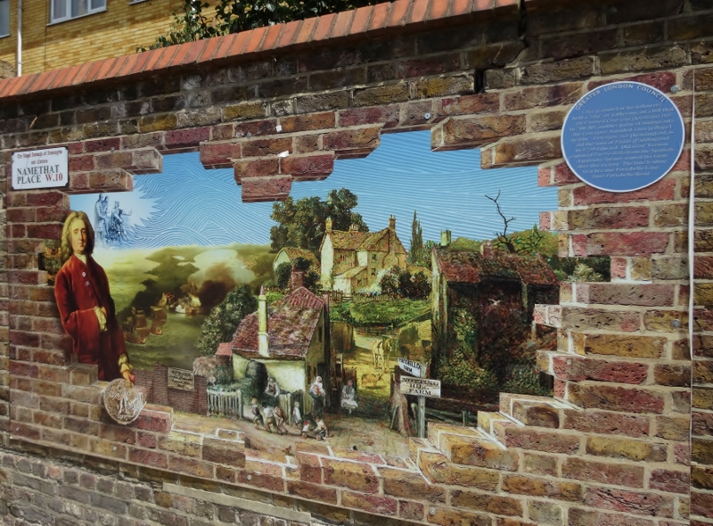 An unreal hole in the wall in Notting Hill, London
