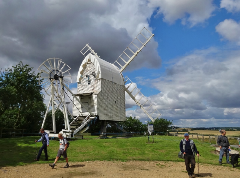 Windmill under repair near Great Chishill