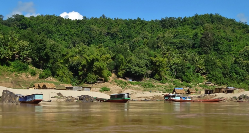 Along the riverside