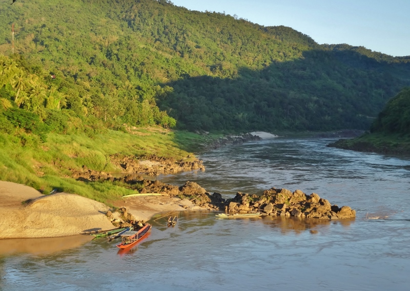 View of the Mekong River from Pak Beng 