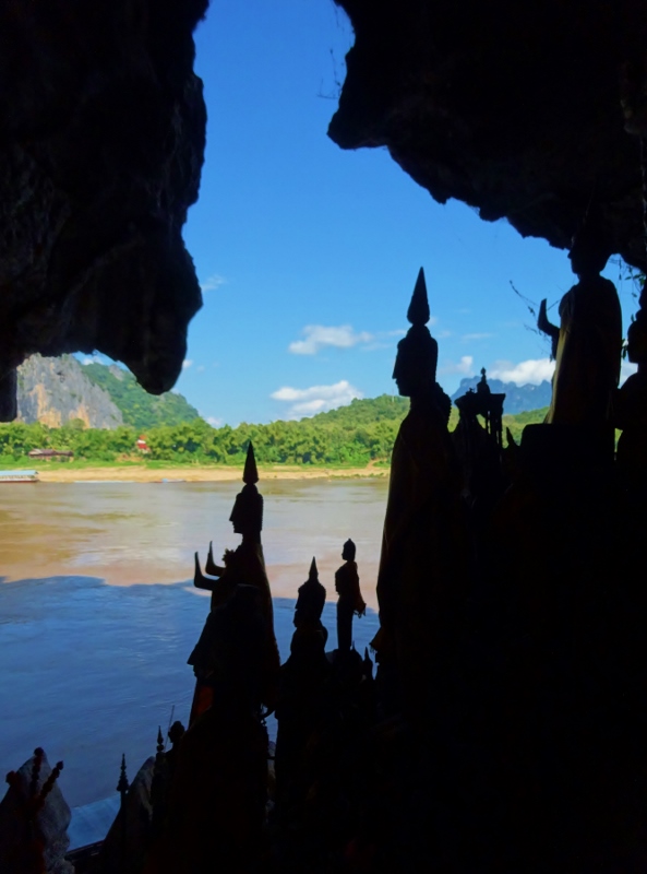 Inside the lower Pak Ou Cave