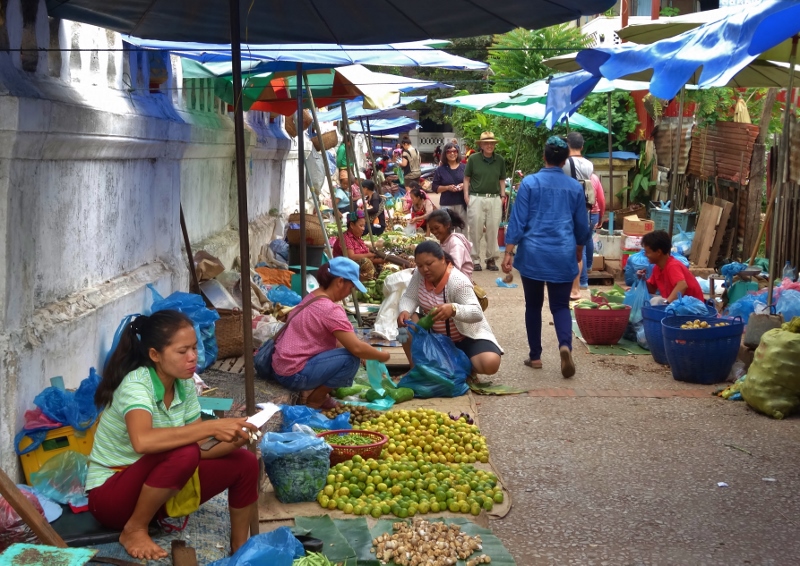 Luang Prabang vegetable market