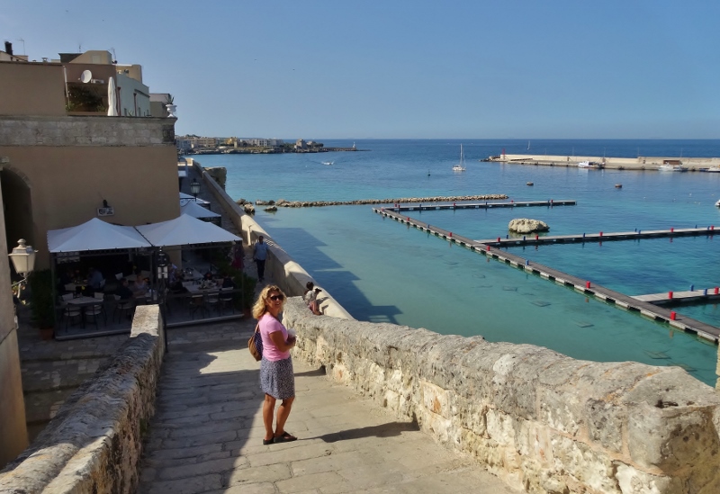 Otranto harbour from the fortress walls