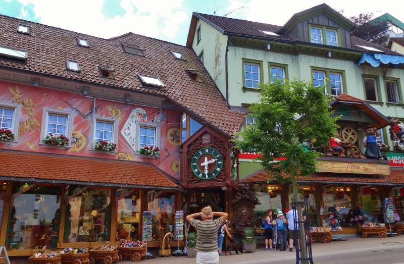 One of many cuckoo clock shops in Triberg