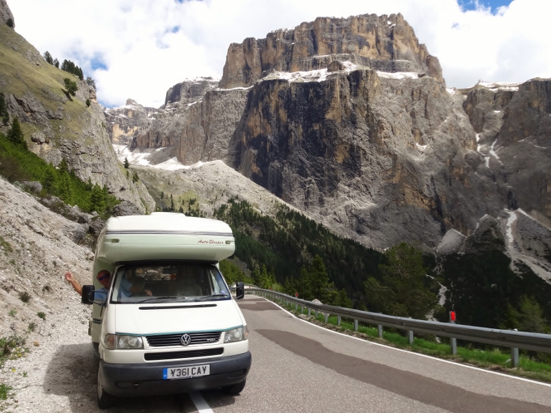 Loving the Passo Sella on the Grand Drive through the Dolomites in Italy 